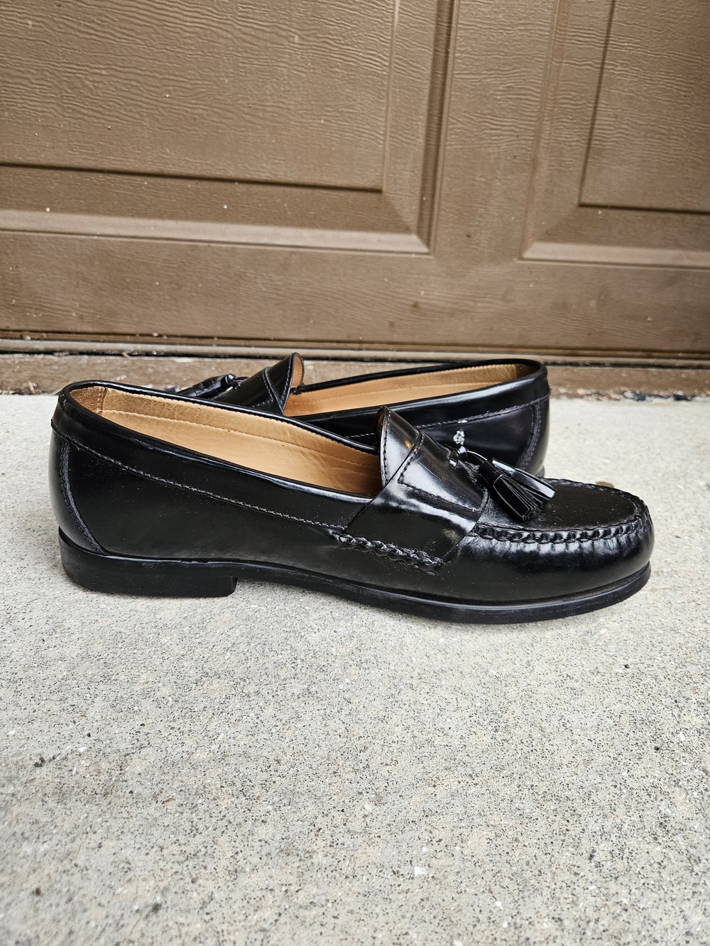 Johnston & Murphy NIB Hayes Tassel Loafers Black Leather Men's 10.5 M 15-1095 - Picture 6 of 9